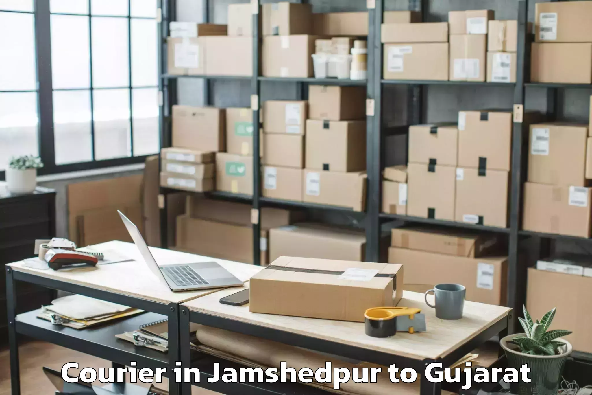 Book Jamshedpur to Dhuvaran Courier Online